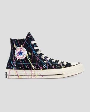 Converse Chuck 70 Archive Print Paint Splatter Vysoké Tenisky Čierne | CV-021IDW