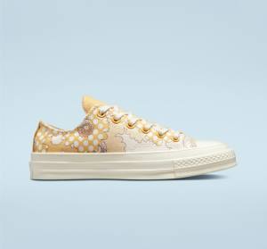 Converse Chuck 70 Crafted Florals Nízke Tenisky Mango Čierne | CV-193HRU