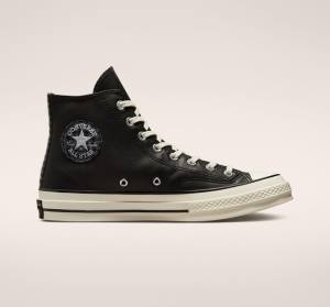 Converse Chuck 70 Crafted Kozene Vysoké Tenisky Čierne | CV-291JWF