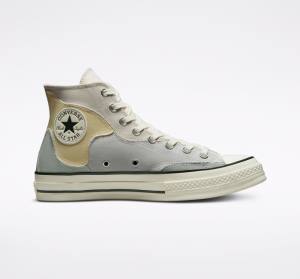 Converse Chuck 70 Crafted Patchwork Vysoké Tenisky Hnede Citrón | CV-419LCB