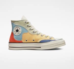 Converse Chuck 70 Crafted Patchwork Vysoké Tenisky Olivovo Zelená Modre | CV-439FQK