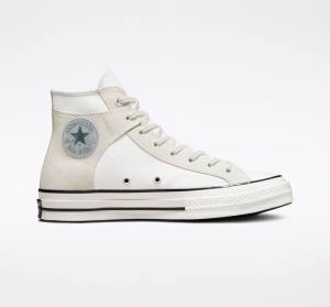 Converse Chuck 70 Crafted Platene Vysoké Tenisky Biele Čierne | CV-548XJM