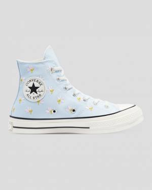 Converse Chuck 70 Embroidered Garden Party Vysoké Tenisky Modre | CV-094VIY