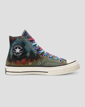 Converse Chuck 70 Plaid Tie Dye Vysoké Tenisky Čierne | CV-895ESM