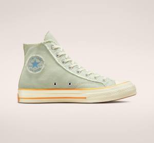 Converse Chuck 70 Washed Denim Vysoké Tenisky Svetlo Modre Indigo | CV-341YBW