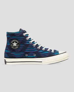 Converse Chuck 70 Wavy Knit Vysoké Tenisky Modre | CV-047ZSH