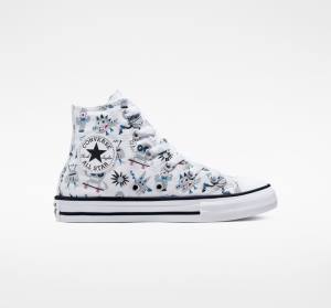 Converse Chuck Taylor All Star Creatures Vysoké Tenisky Biele Siva Modre | CV-123UFE