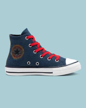 Converse Chuck Taylor All Star Denim Reverse Twill Vysoké Tenisky Modre | CV-247SDI