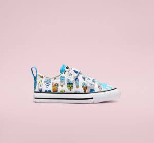 Converse Chuck Taylor All Star Easy-On Frozen Treats Nízke Tenisky Biele Modre Svetlo Zelene | CV-086AVP