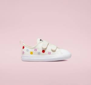 Converse Chuck Taylor All Star Easy-On Floral Embroidery Nízke Tenisky Biele Biele | CV-960ZSK