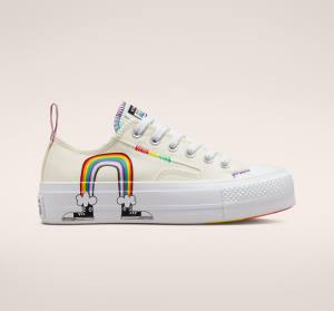 Converse Chuck Taylor All Star Lift Platforme Pride Nízke Tenisky Červené | CV-130BOF