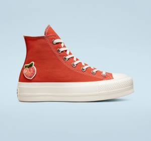 Converse Chuck Taylor All Star Lift Platforme Peaches Vysoké Tenisky Oranžové Čierne | CV-421GSW