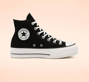 Converse Chuck Taylor All Star Lift Platforme Platene Vysoké Tenisky Čierne Biele | CV-589NRU