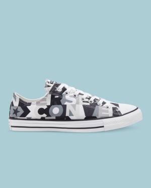 Converse Chuck Taylor All Star Logo Print Nízke Tenisky Čierne | CV-297EGQ