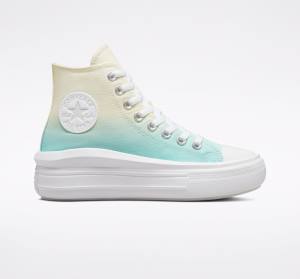 Converse Chuck Taylor All Star Move Platforme Ombre Vysoké Tenisky Biele | CV-024BYK