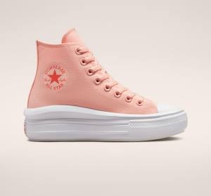 Converse Chuck Taylor All Star Move Platforme Platene Vysoké Tenisky Ruzove Biele Ruzove | CV-419UNE