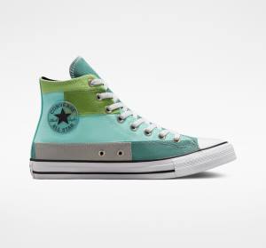 Converse Chuck Taylor All Star Patchwork Vysoké Tenisky Svetlo Zelene Svetlo | CV-087ZIU