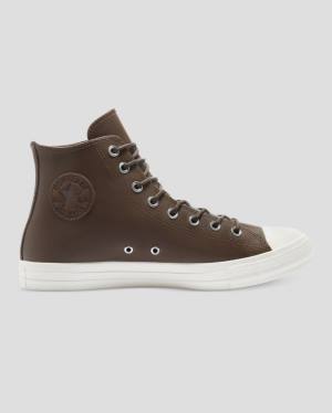 Converse Chuck Taylor All Star Seasonal Kozene Vysoké Tenisky Hnede | CV-871ZJY