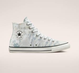 Converse Chuck Taylor All Star Split Panel Camo Vysoké Tenisky Biele Siva | CV-134JUN