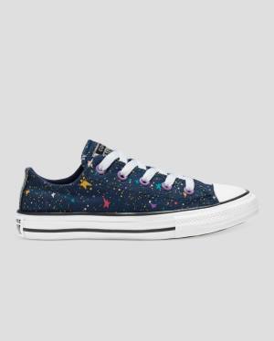 Converse Chuck Taylor All Star Star Print Nízke Tenisky Modre Ruzove | CV-719XTN