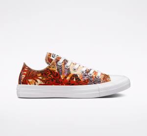 Converse Chuck Taylor All Star Tropical Florals Nízke Tenisky Oranžové Čierne Biele | CV-527KPD