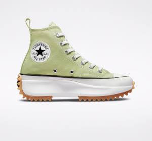 Converse Run Star Hike Platforme Seasonal Color Vysoké Tenisky Olivovo Zelená Čierne Biele | CV-487WOE