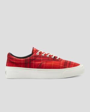 Converse Skidgrip Twisted Plaid Nízke Tenisky Červené | CV-342JHX