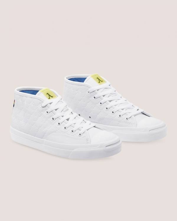 Converse Alexis Sablone Pride Jack Purcell Pro Vysoké Tenisky Biele | CV-746IYL