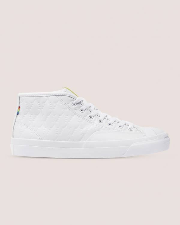 Converse Alexis Sablone Pride Jack Purcell Pro Vysoké Tenisky Biele | CV-746IYL