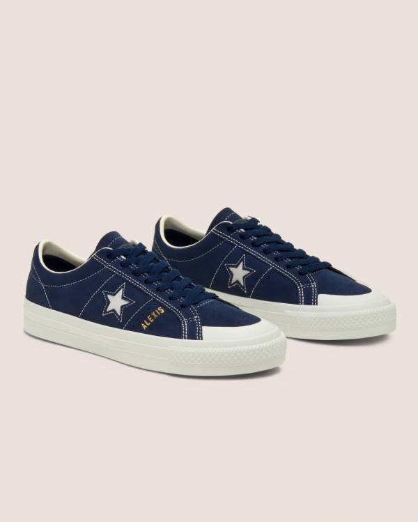 Converse CONS Alexis Sablone One Star Pro Semisove Nízke Tenisky Modre | CV-796RFZ