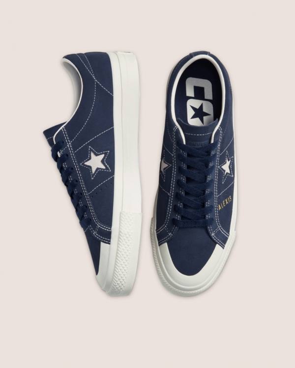 Converse CONS Alexis Sablone One Star Pro Semisove Nízke Tenisky Modre | CV-796RFZ