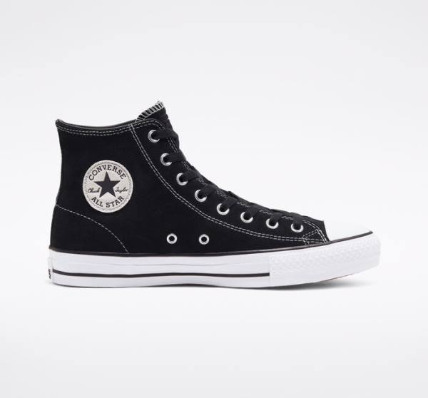 Converse CONS Chuck Taylor All Star Pro Semisove Skate Topanky Čierne Biele | CV-068KGM