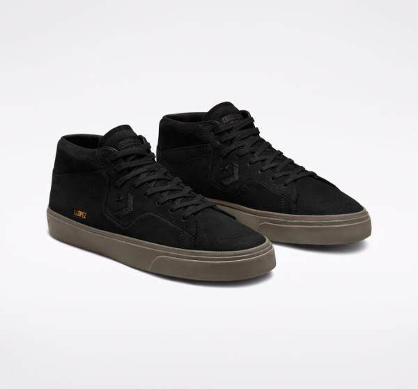 Converse CONS Louie Lopez Pro Nubuck Kozene Skate Topanky Čierne Svetlo Hnede | CV-230LAO