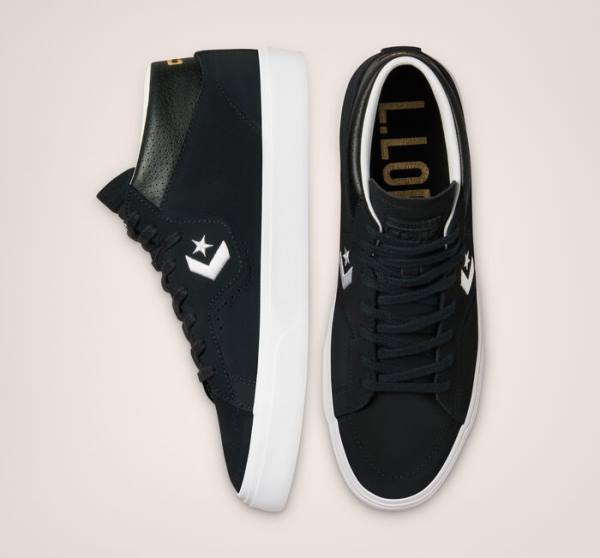 Converse CONS Louie Lopez Pro Stredne Skate Topanky Čierne Biele | CV-481PCI