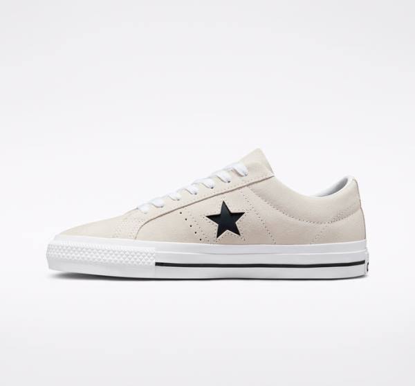 Converse CONS One Star Pro Semisove Skate Topanky Biele Čierne | CV-256GIV