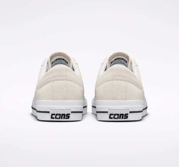 Converse CONS One Star Pro Semisove Skate Topanky Biele Čierne | CV-256GIV