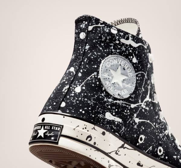 Converse Chuck 70 Archive Paint Splatter Vysoké Tenisky Čierne Siva | CV-012GHM