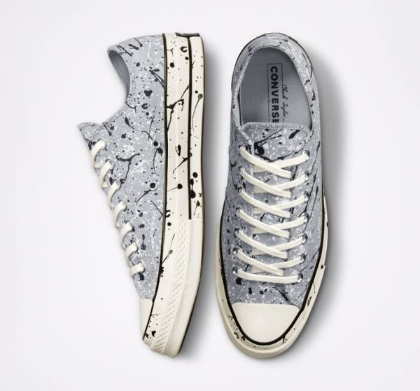 Converse Chuck 70 Archive Paint Splatter Nízke Tenisky Siva Čierne Biele | CV-270ZJQ