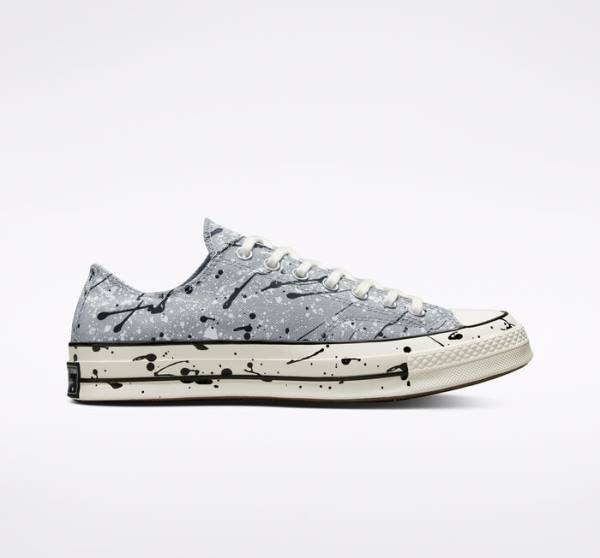 Converse Chuck 70 Archive Paint Splatter Nízke Tenisky Siva Čierne Biele | CV-270ZJQ