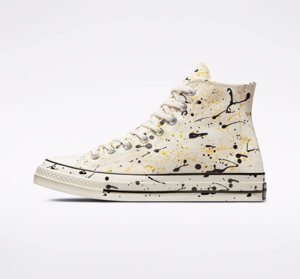 Converse Chuck 70 Archive Paint Splatter Vysoké Tenisky Čierne | CV-930PKB