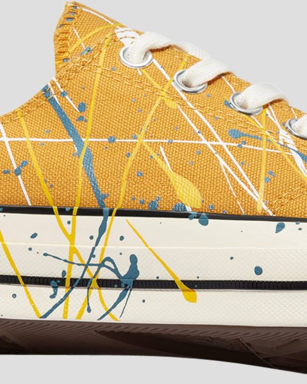 Converse Chuck 70 Archive Print Paint Splatter Nízke Tenisky Žlté | CV-263QYX