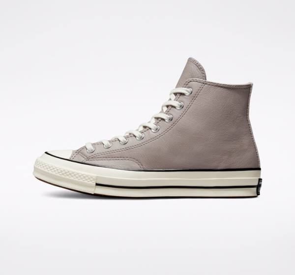 Converse Chuck 70 Crafted Kozene Vysoké Tenisky Siva Čierne | CV-142XOQ