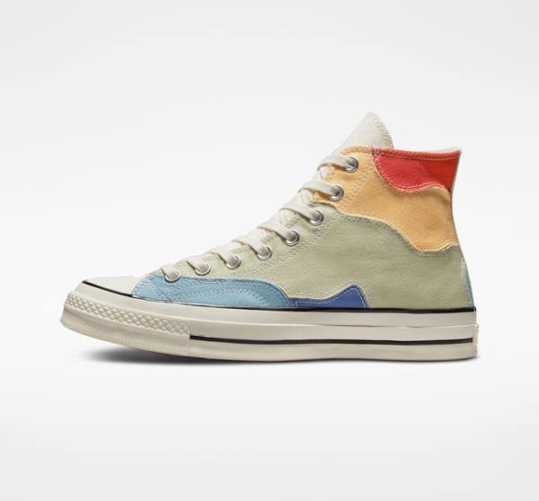 Converse Chuck 70 Crafted Patchwork Vysoké Tenisky Olivovo Zelená Modre | CV-439FQK