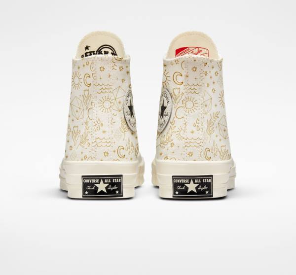 Converse Chuck 70 Golden Elements Vysoké Tenisky Svetlo Zlate Čierne | CV-074TCD