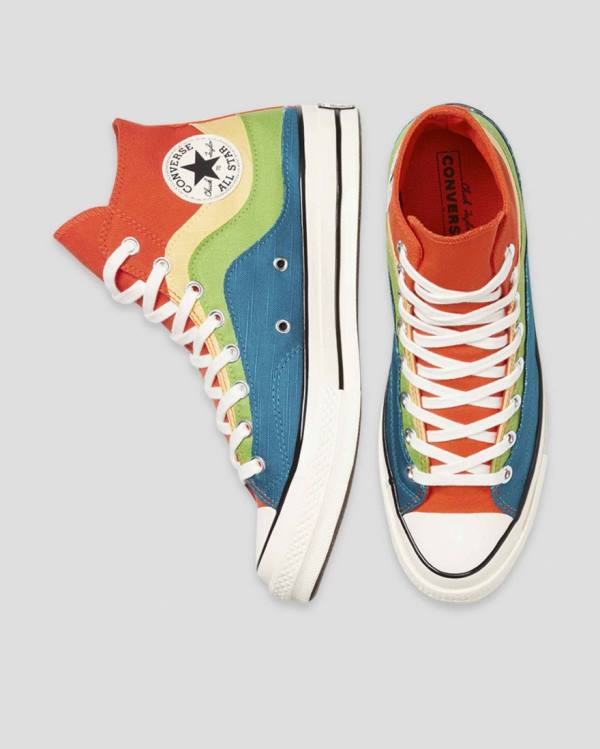 Converse Chuck 70 National Parks Vysoké Tenisky Modre Zelene Oranžové | CV-415FXW