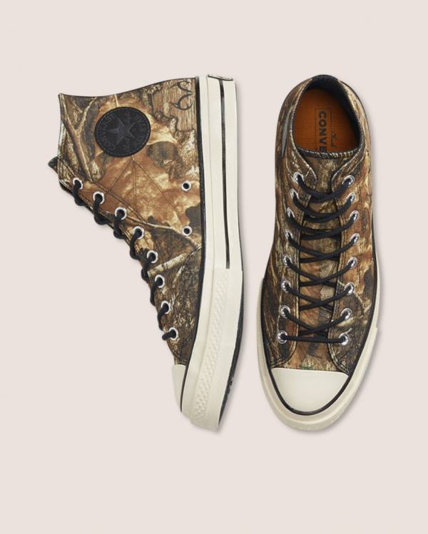 Converse Chuck 70 Realtree Edge Camo Print Utility Vysoké Tenisky Hnede | CV-387DXO