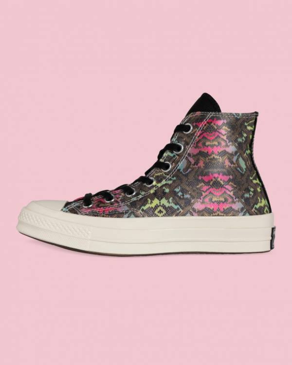 Converse Chuck 70 Satin Snake Print Vysoké Tenisky Čierne | CV-025IEG