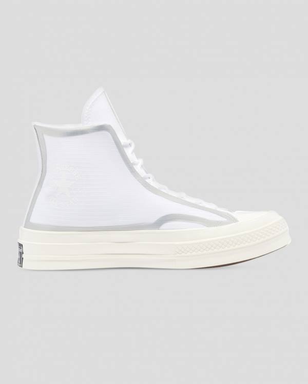 Converse Chuck 70 Tape Seam Vysoké Tenisky Biele | CV-367BKN