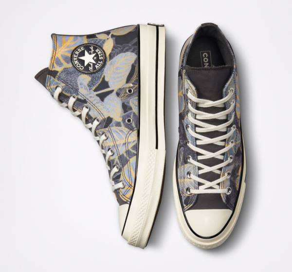 Converse Chuck 70 Tropical Leaf Vysoké Tenisky Čierne | CV-038PGY