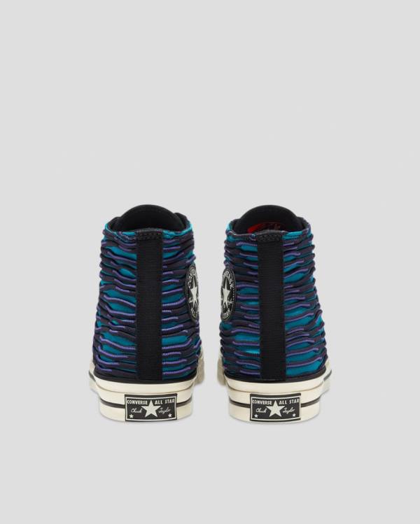 Converse Chuck 70 Wavy Knit Vysoké Tenisky Modre | CV-047ZSH